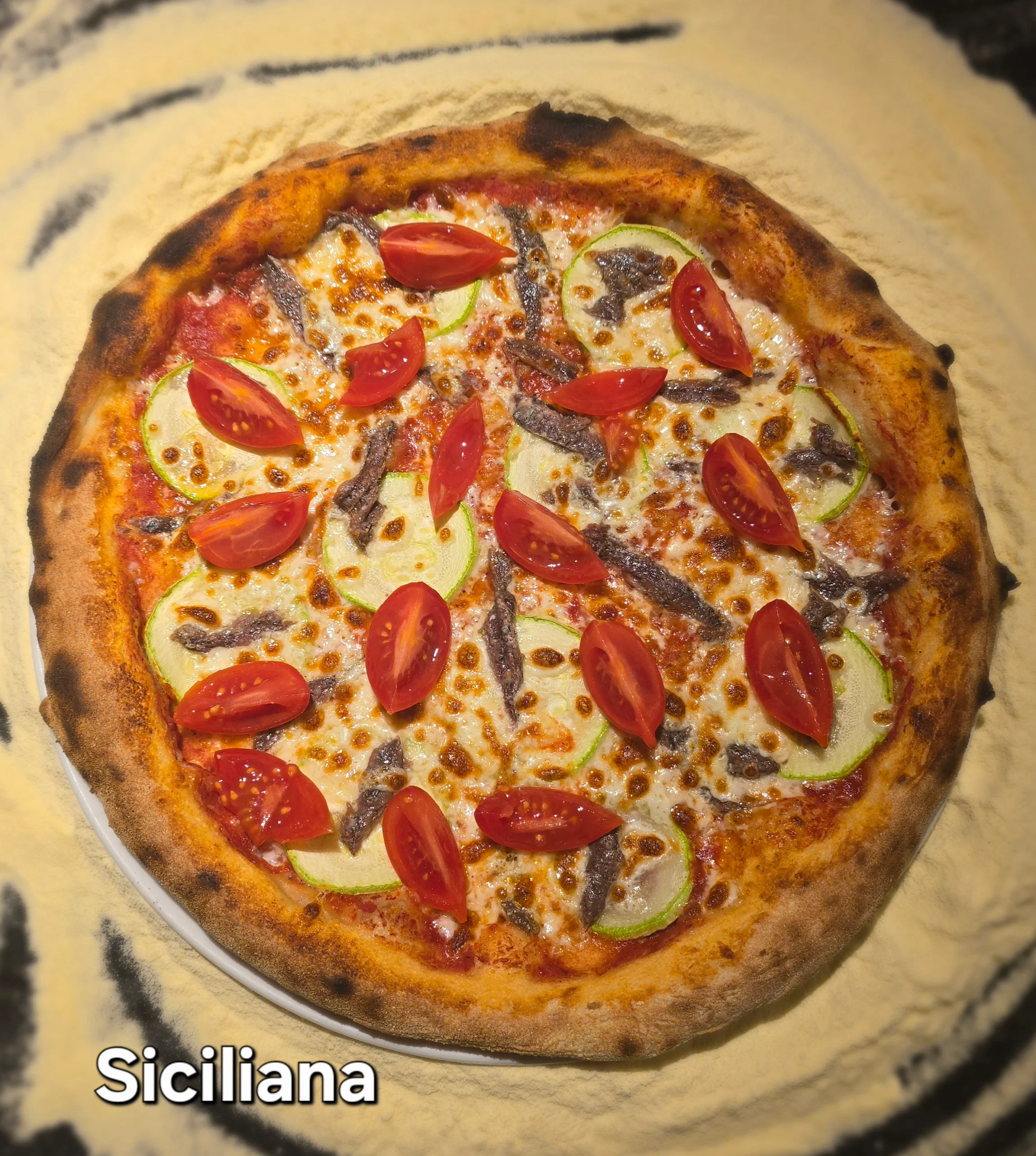 Pizza Siciliana Afumati. Comanda acum!